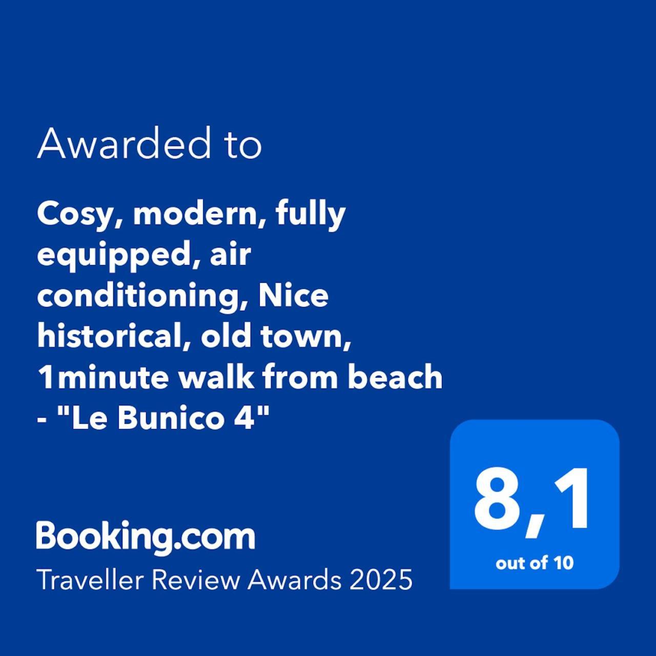 Cosy, Modern, Fully Equipped, Air Conditioning, Nice Historical, Old Town, 1Minute Walk From Beach - "Le Bunico 4" Ngoại thất bức ảnh